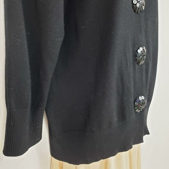 Colour Works Snap Front Sweater Medium Embellished Snaps Vintage - Picture 5 of 11